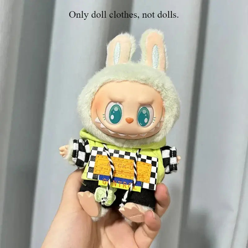 Labubu Doll Fashion Overalls for V1 & V2 Dolls