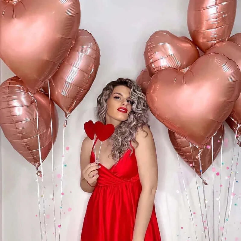 I Love You Kiss Me Lips Love Foil Balloon For Valentines Day Decoration Wedding Anniversary Inflatable Balloon Birthday Gifts