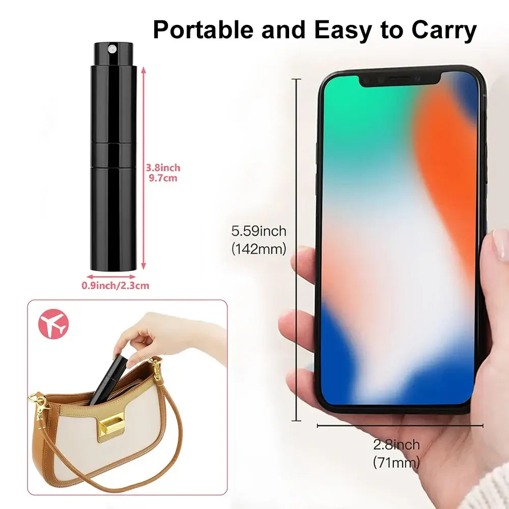 Perfume Atomizer Mini Perfume Empty Bottle Portable Alcochol Perfume Refillable Bottles For Traveling Perfume Refill Bottle 8ml