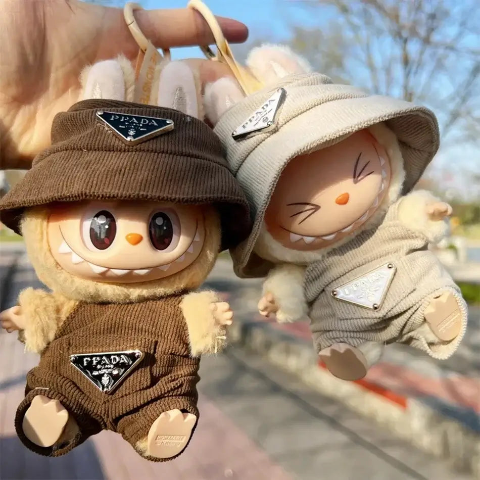 Labubu Corduroy Mini Doll Clothing Set - Cute Accessories