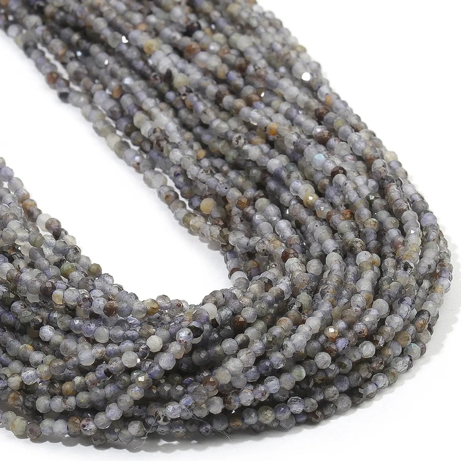 2 3 4mm Faceted Tiny Beads Natural Aquamarine Lapis Lazuli Tourmaline Amethyst Stone Beads for Jewelry Making 2030