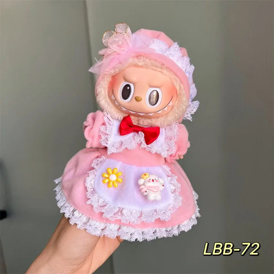 Labubu 17cm Doll Clothes Set - DIY Accessories
