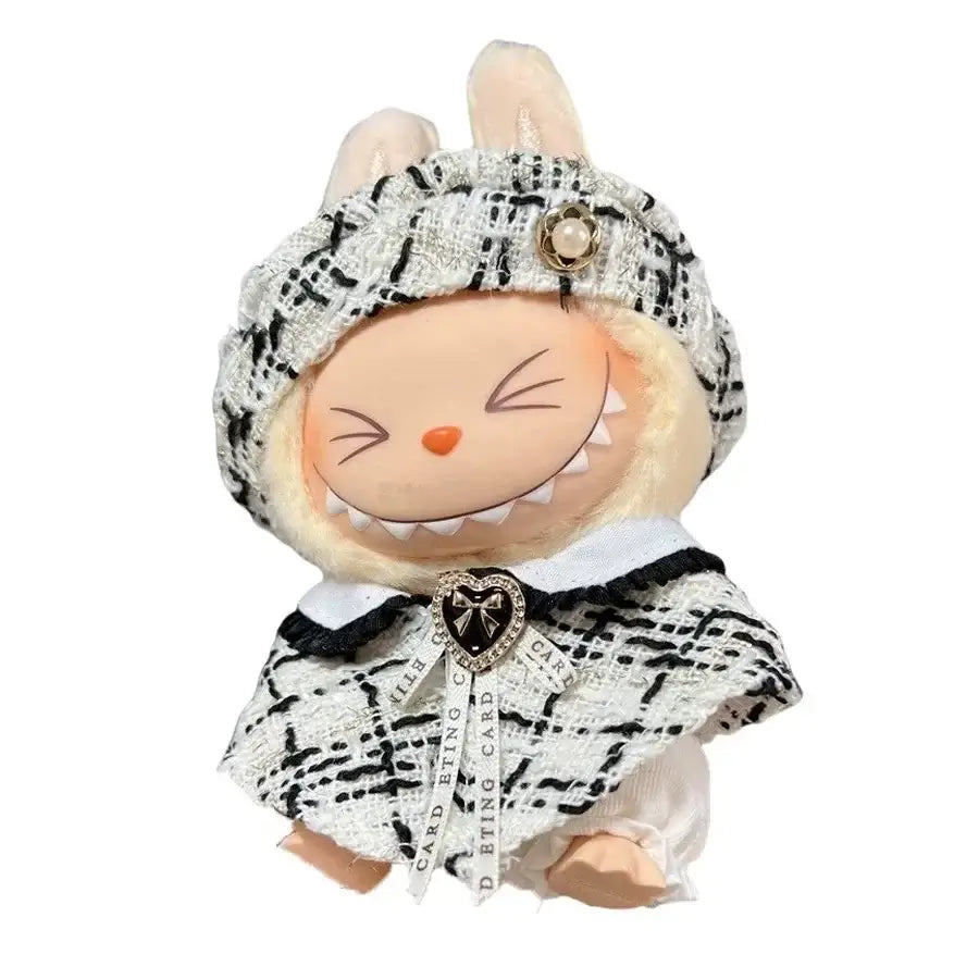 17cm Fashion Doll labubu Clothing Accessories Set Suitable for Boys Cute Plush Doll Clothes Suitable for Fashion