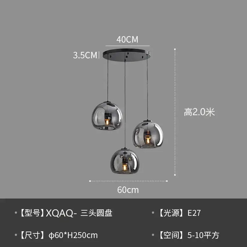 Modern Glass Globe Pendant & Ceiling Light