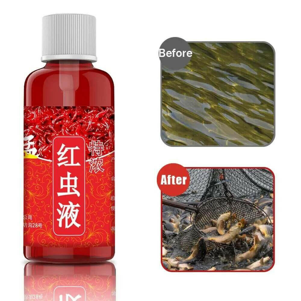 60ML Liquid Blood Worm Flavor Bait Additive Concentrated Red Worm