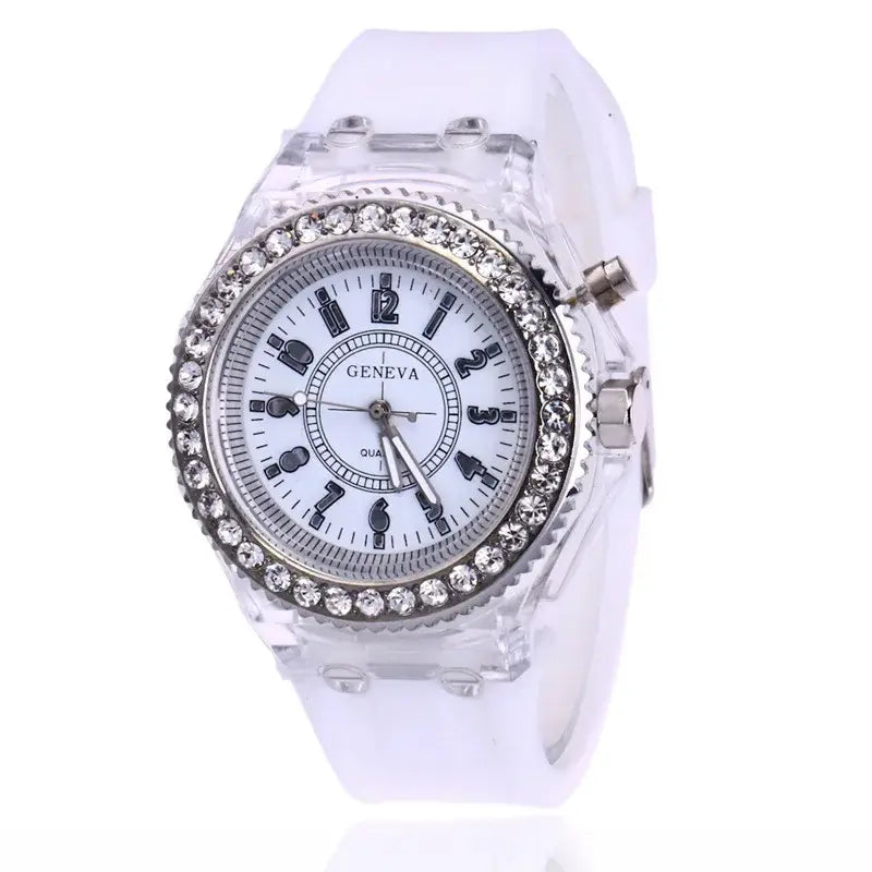 LED Light-Up Watch with Silicone Strap