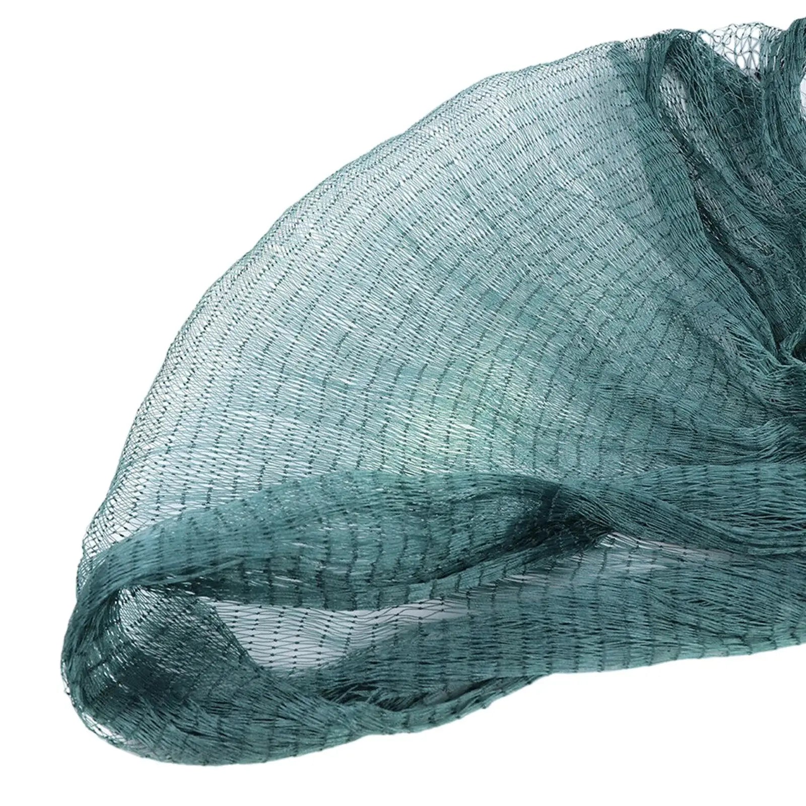 33 FT Handmade Fishing Cast Net Mesh Cast Nylon Net Fishing Equipment Hand Cast Netting with PVC Foam Float For Lake Sea River