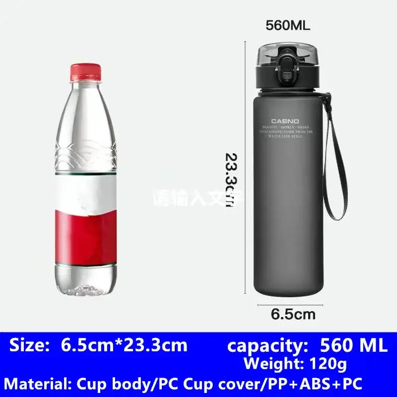 650 ml Football-Themed Flip-Top Water Bottle