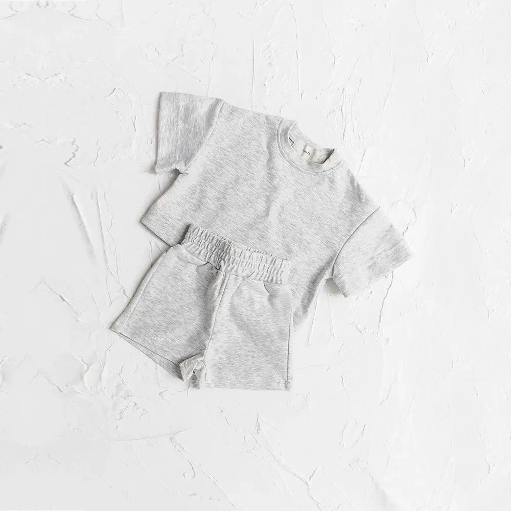 2pcs Kids Summer Tracksuit - T-Shirt & Shorts Set