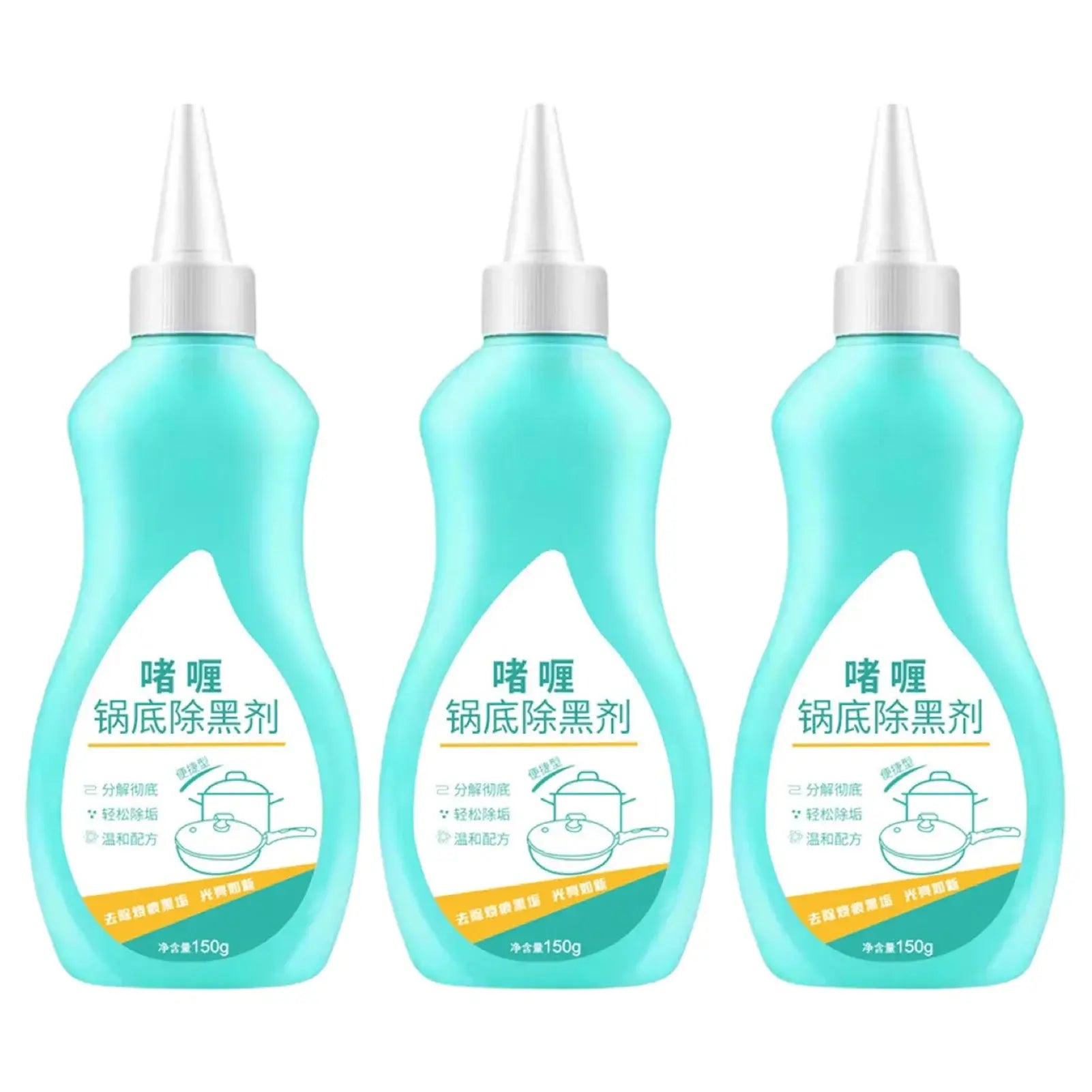 150ml Pots And Pan Cleaner Kitchen Cleaning Black Pot Bottom Gel Cleaner To Remove Black Scale From Stainless Steel Black Pot