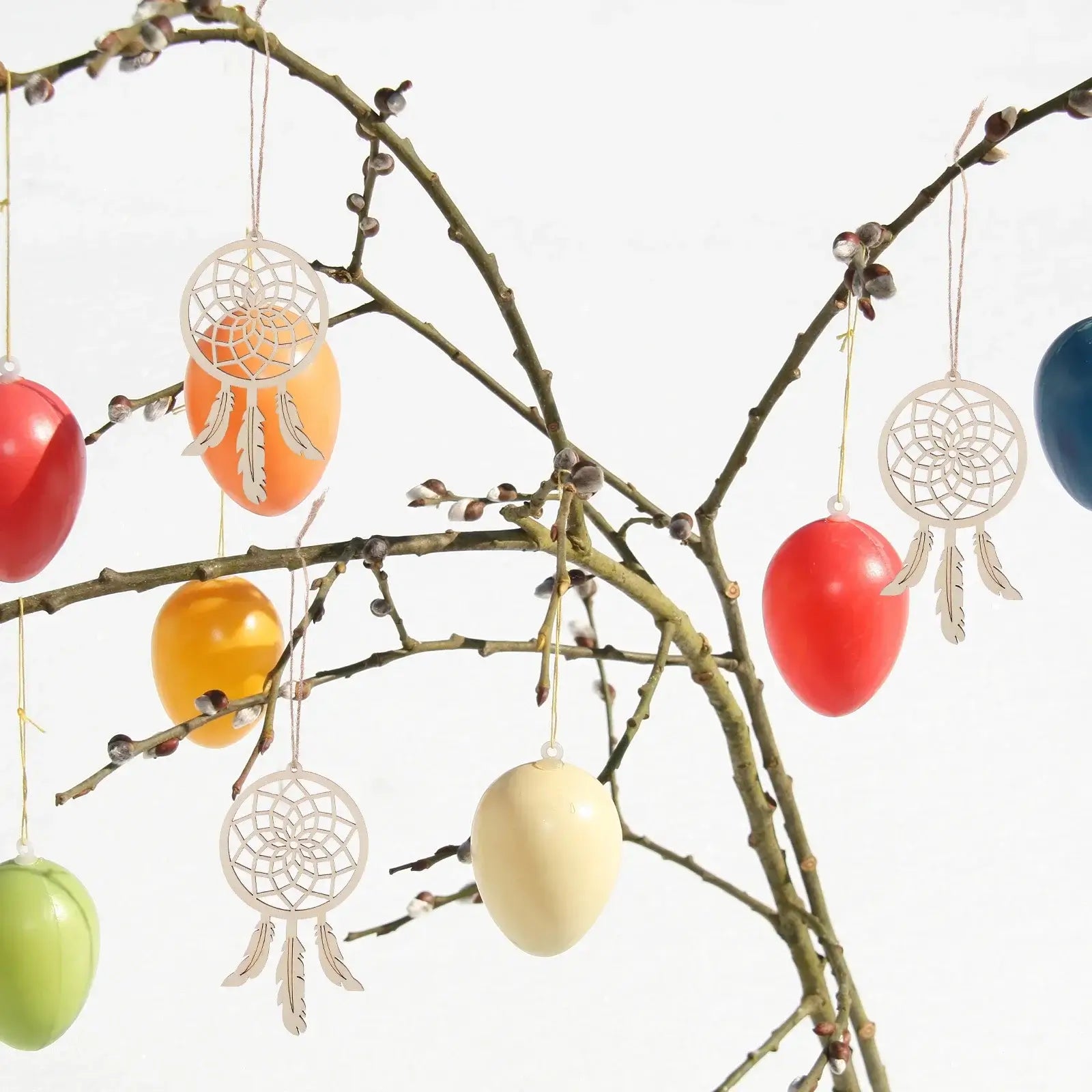 50pcs Dream Catcher Kit Unfinished Wooden Cutouts For Diy Crafts Painting Boho Wall Hanging Decor Craft Supplies Home Wall