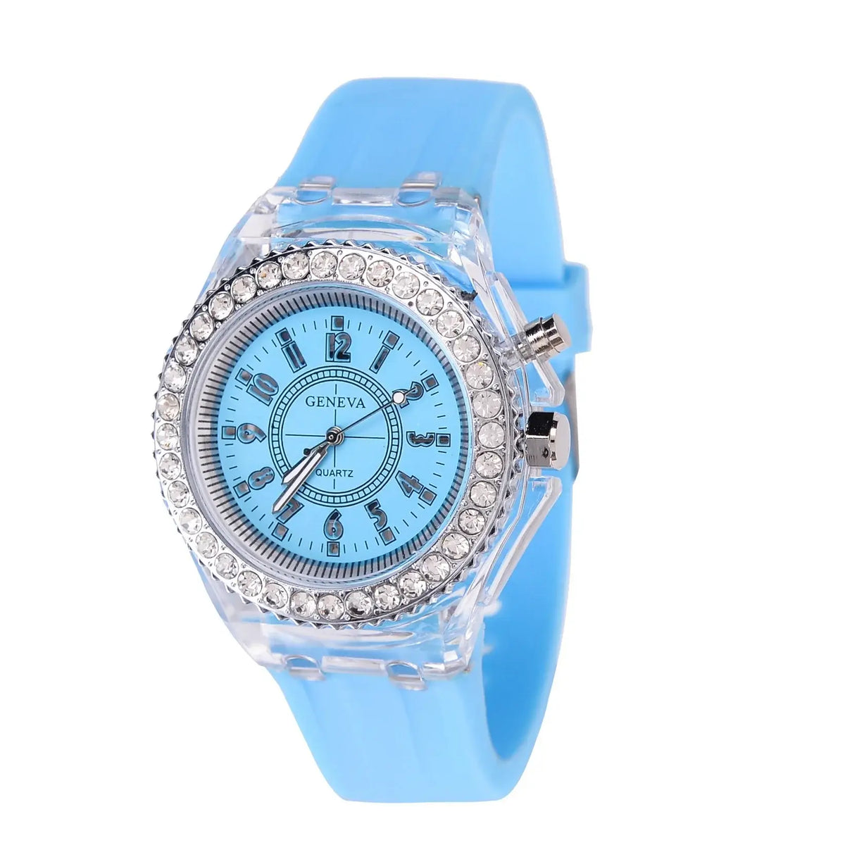 LED Light-Up Watch with Silicone Strap