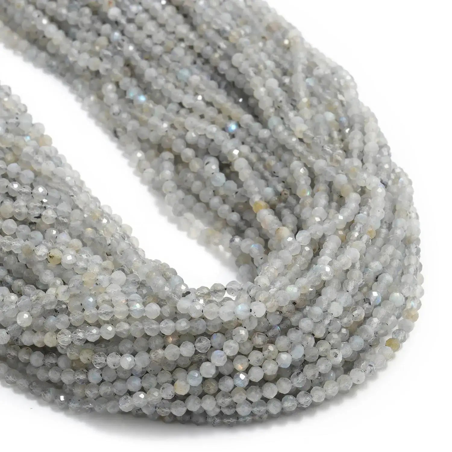 2 3 4mm Faceted Tiny Beads Natural Aquamarine Lapis Lazuli Tourmaline Amethyst Stone Beads for Jewelry Making 2030