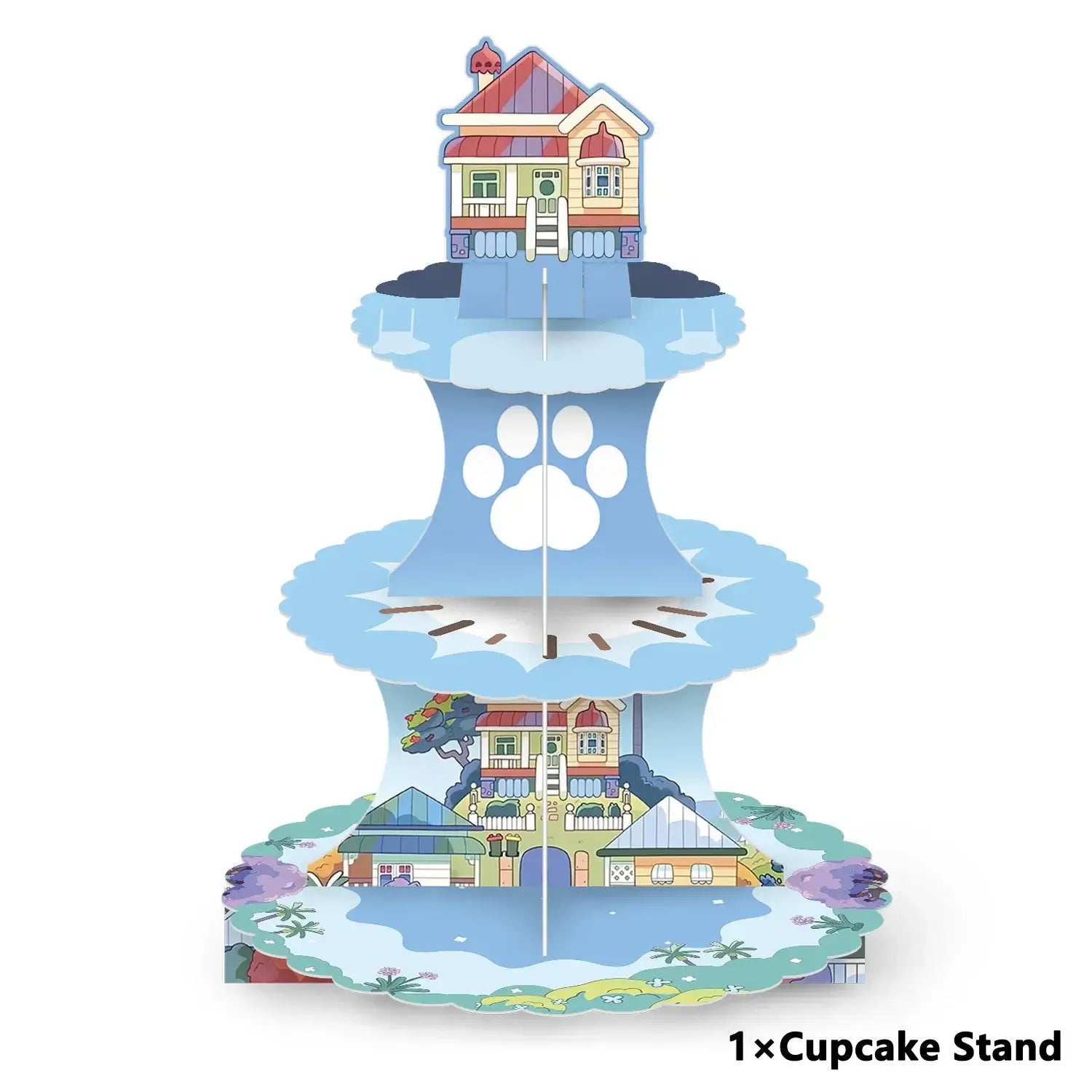 Cute Bluey Birthday Party Decoration Bluey Paper Napkin Plate Cup Tablecloth Balloons Kids Baby Shower Supplies