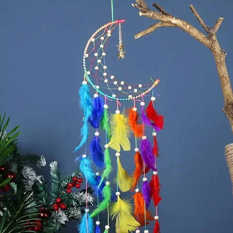 G6KF Dream Catcher Wall Decor with Handmade Dream Catchers Decoration Wall Hanging for Girls Bedroom Living Room