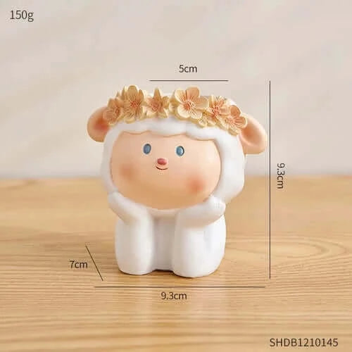 Nordic Flower Pots Cute Girl Decorative Planters Succulents Cactus