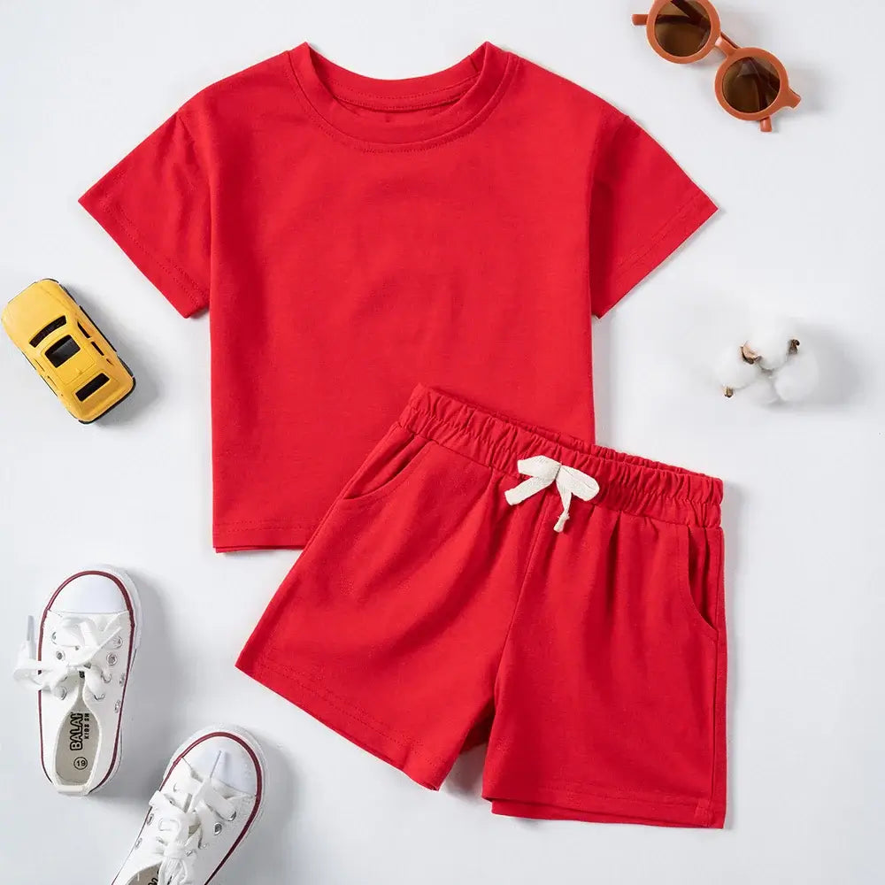 Summer Tracksuit Set for Kids - 0-6Y Sports Wear