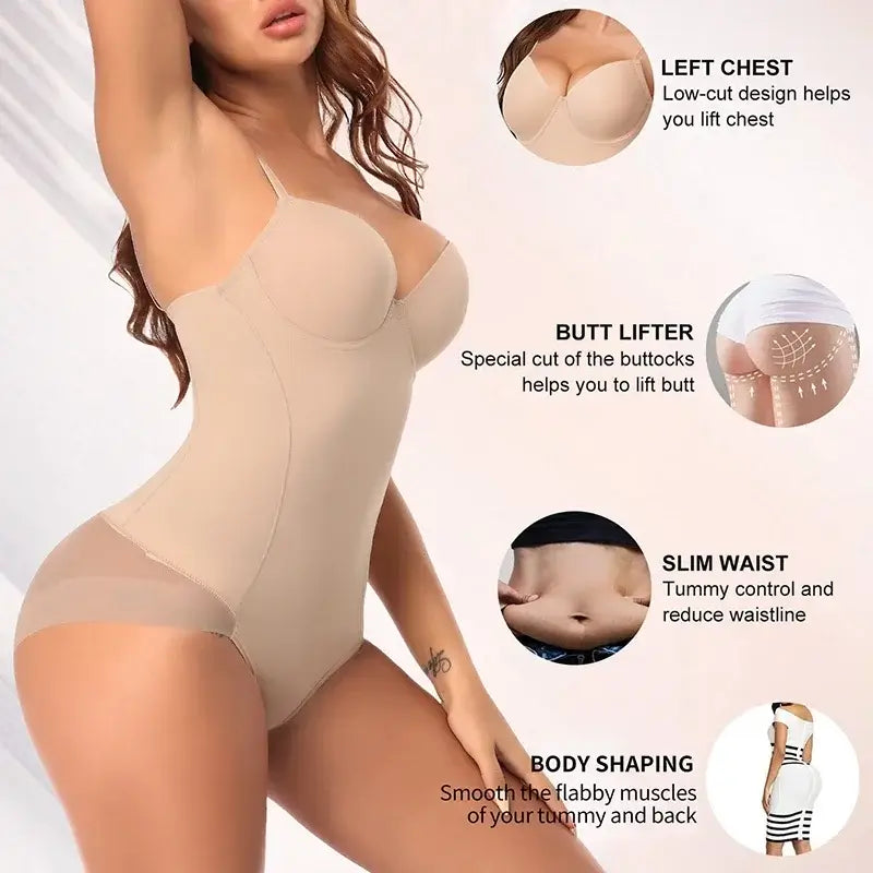 Waist Trainer Shapewear for Women | Tummy Control Bodysuit