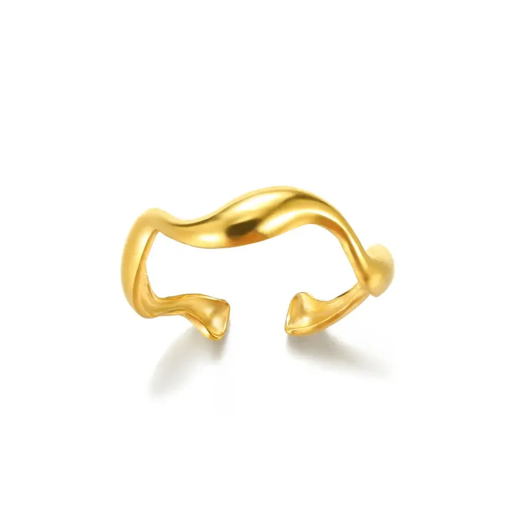Stainless Steel Rings for Women Gold Color Never Fade Luxury Classic rings wedding couple rings Jewelry Free Shipping