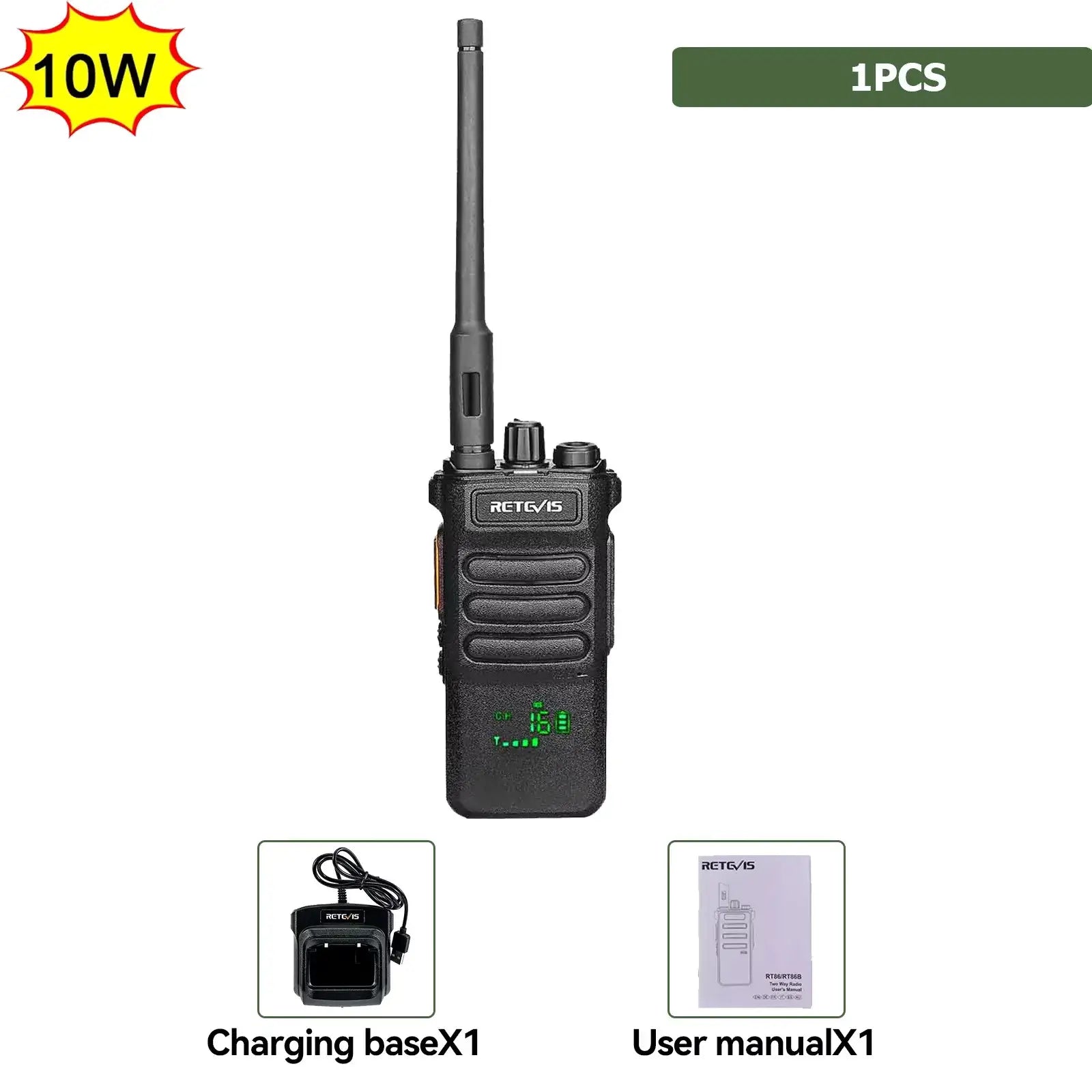Retevis RT86 Walkie Talkie | UHF Long Range Radio