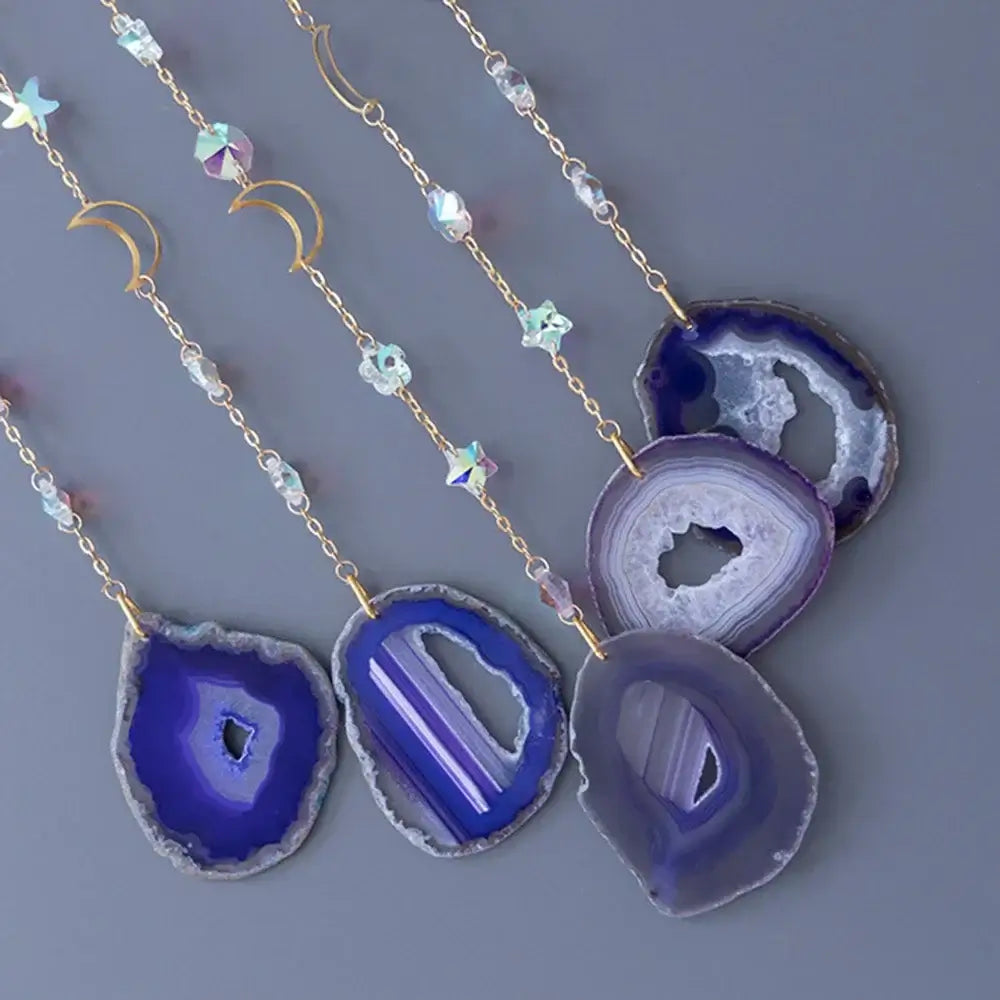 purple crystal dream catchers