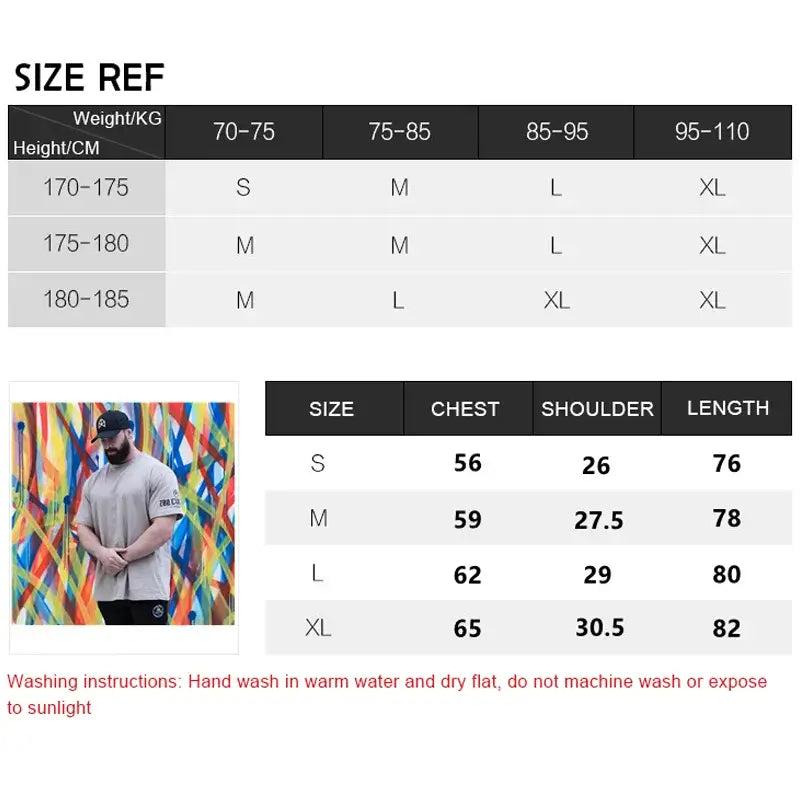 Rawgear Gym T-shirt Men Workout Bodybuilding Clothing Sport Running