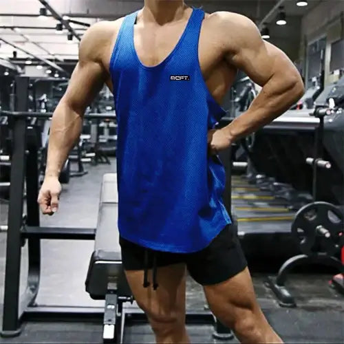Gym Workout Sleeveless Shirt Men Bodybuilding Running Clothing