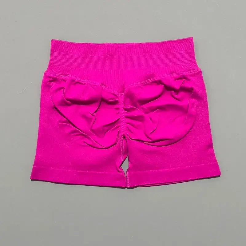 HISTELLO Women’s Seamless Scrunch Workout Shorts
