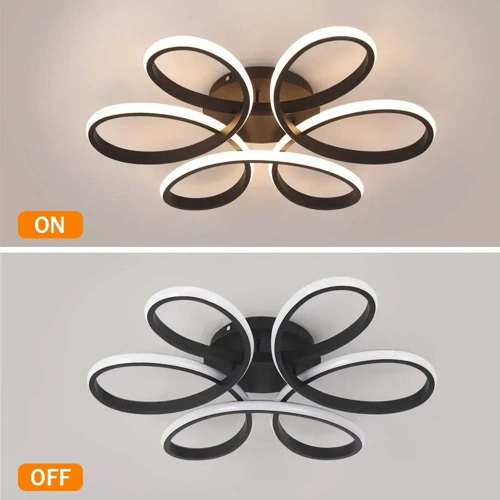 Vinilky Dimmable LED Ceiling or Pendant Light, Black or Gold