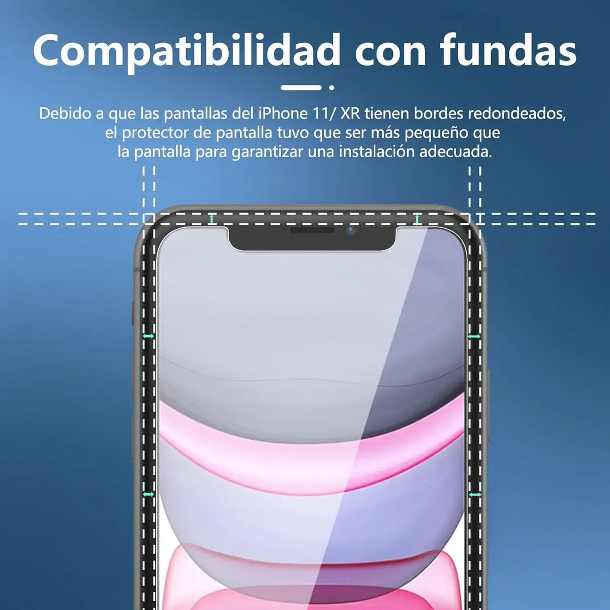 Leeshionz Tempered Glass Screen Protector for iPhone XR