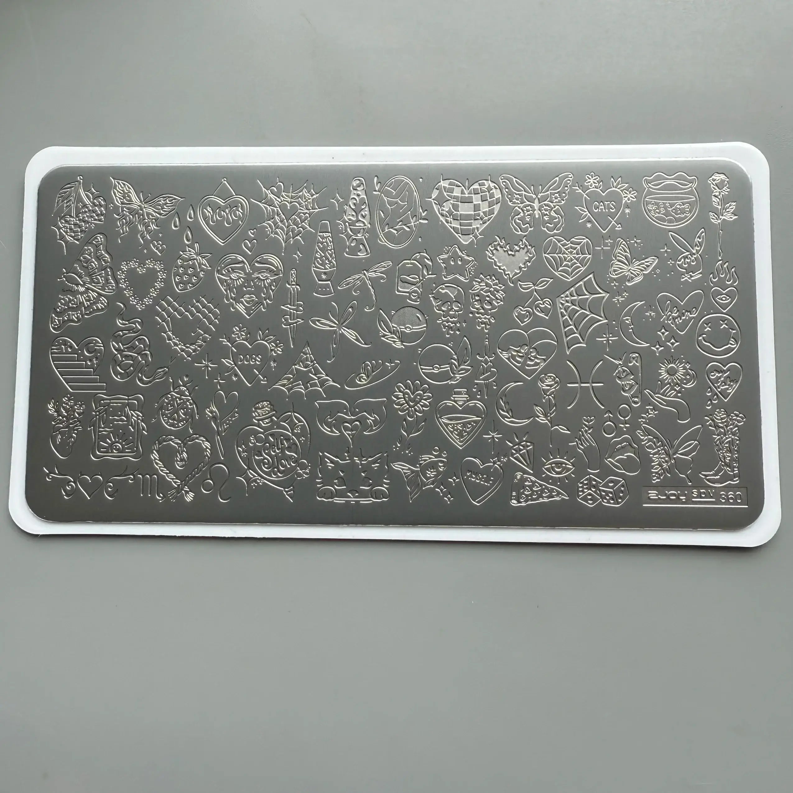 XMQ Nail Art Stamping Plates - Floral & Line Designs