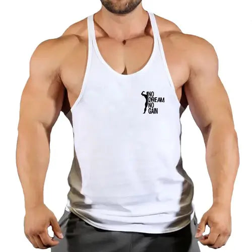 Brand Vest Muscle Sleeveless Singlets Fashion Workout Sports Shirt