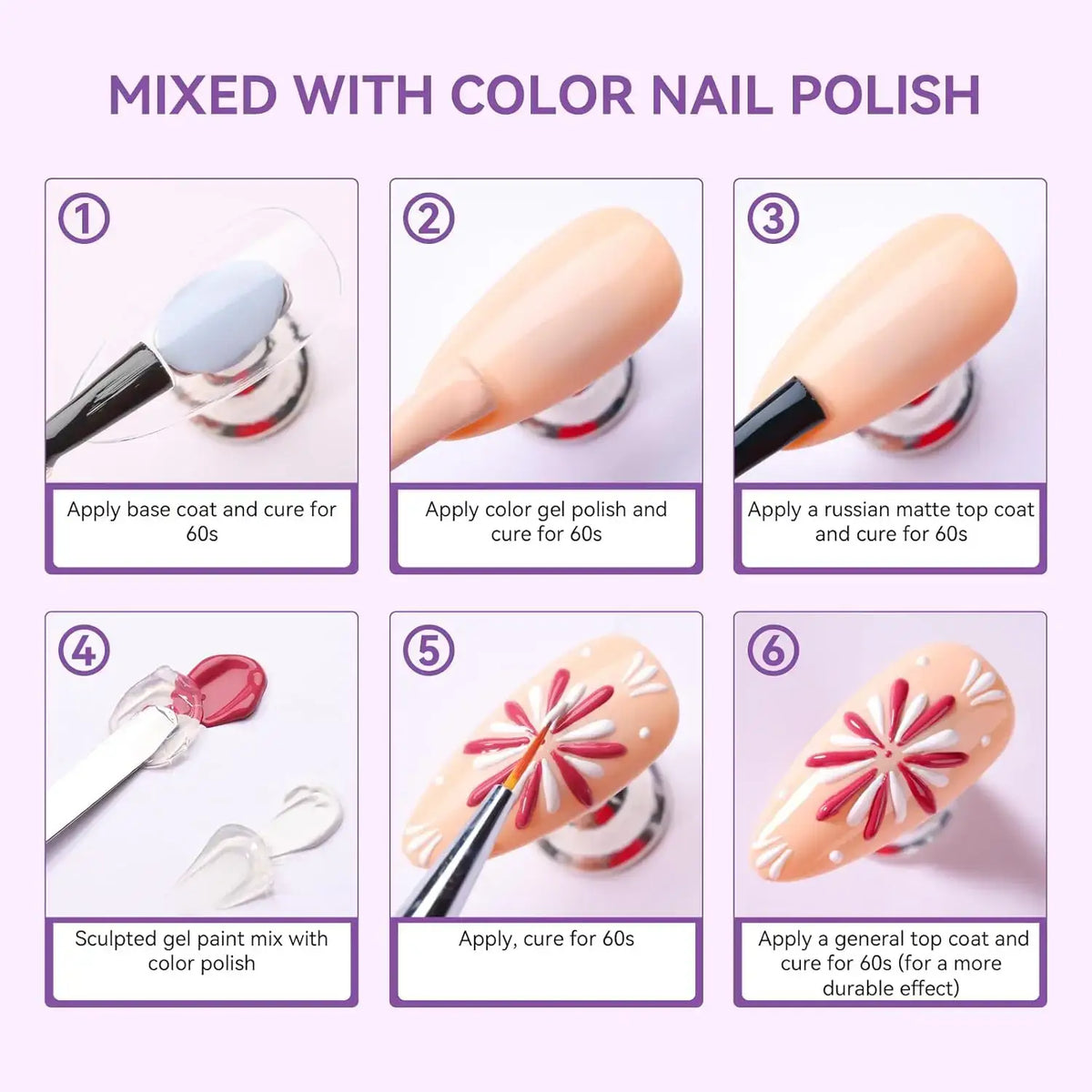 Makartt Clear 3D Sculpting Nail Gel, 8g