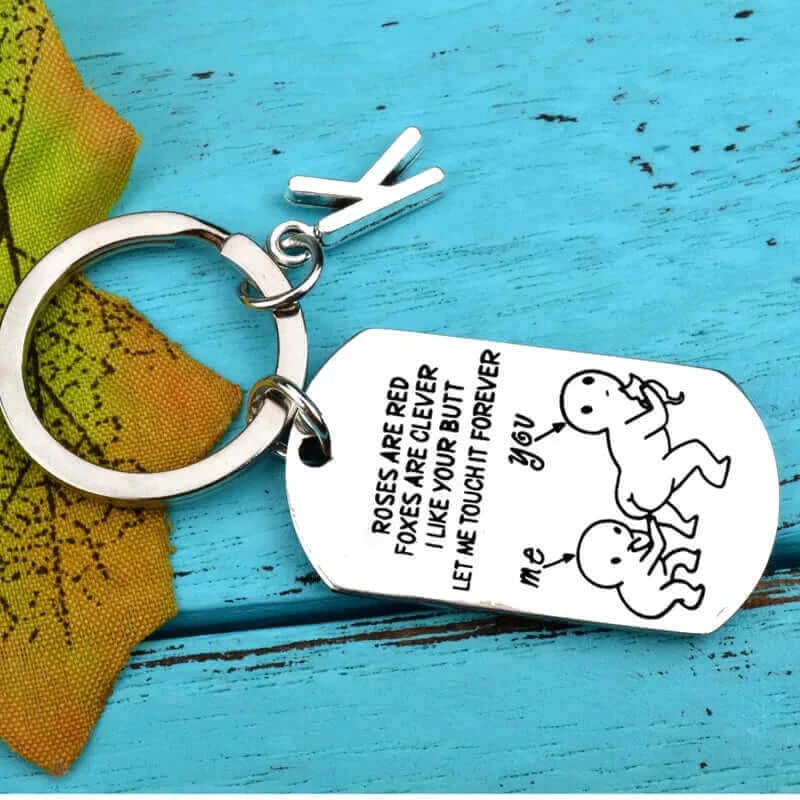 Funny Gifts Prank Toys Keychain Valentines Day Gift for Girlfriend/Boyfriend Party Favors Letters Personalised wedding Gifts