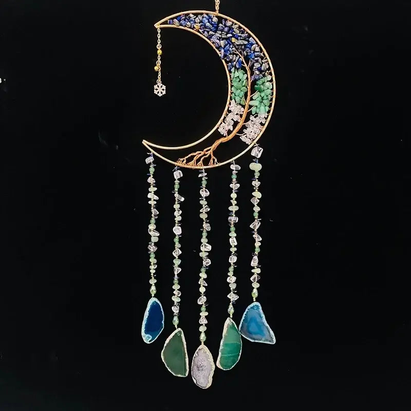 natural agate chakra dream catcher