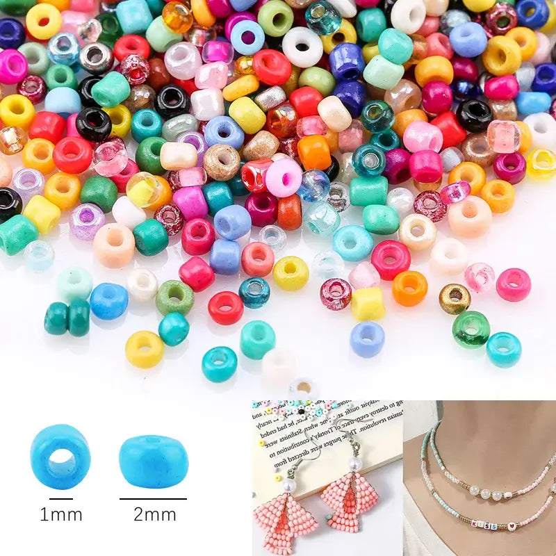 2000pcs/Lot 12Grids Glass Seed Beads Set Charms Jewelry Beads For Bracelet Necklace Earrings Handmade Craft DIY Jewelry 2030