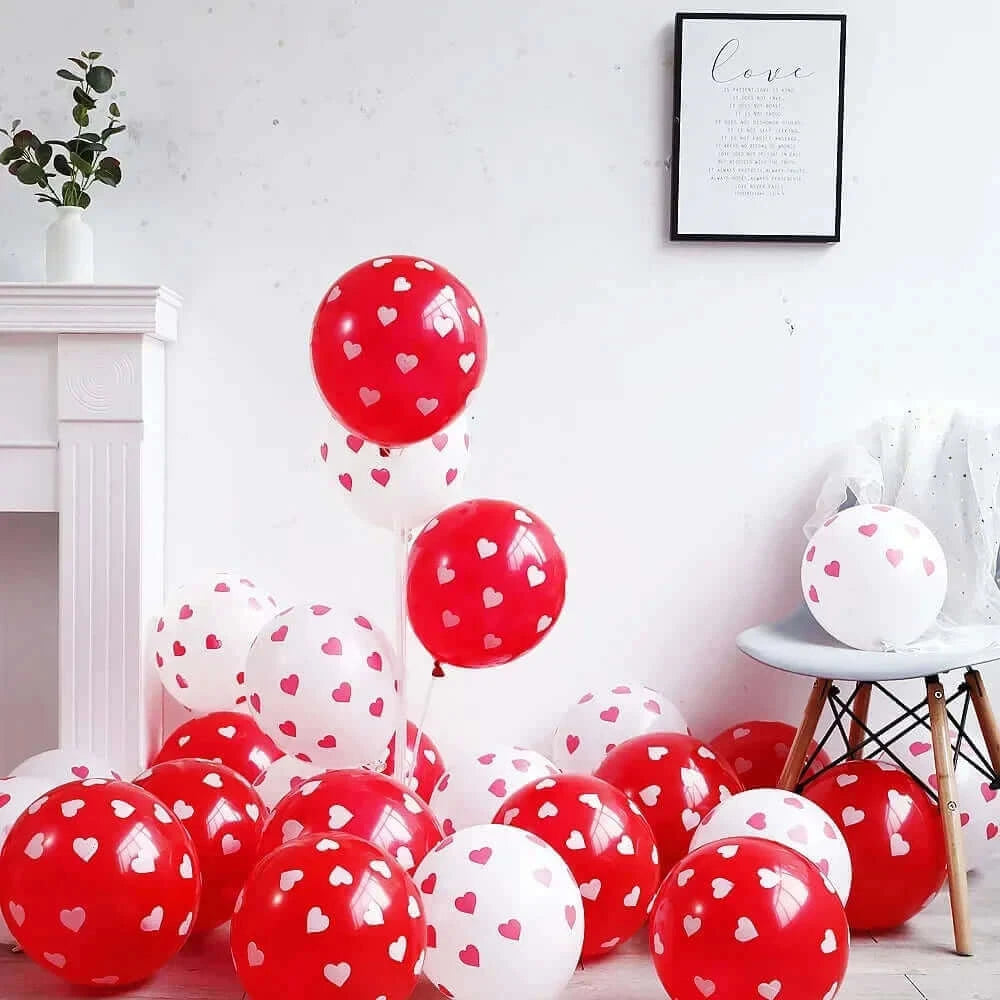 Happy Valentine’s Day Love Red Heart Bear Foil Balloons Wedding Anniversary Party Supplies Birthday Gift Home Outdoor Decoration