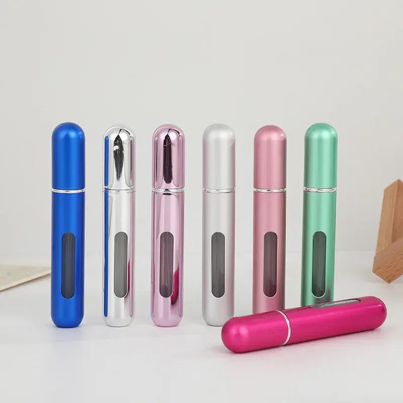1/5Pcs 8/10ml Portable Mini Refillable Perfume Bottle With Spray Scent Pump Empty Cosmetic Containers Atomizer Bottle For Travel