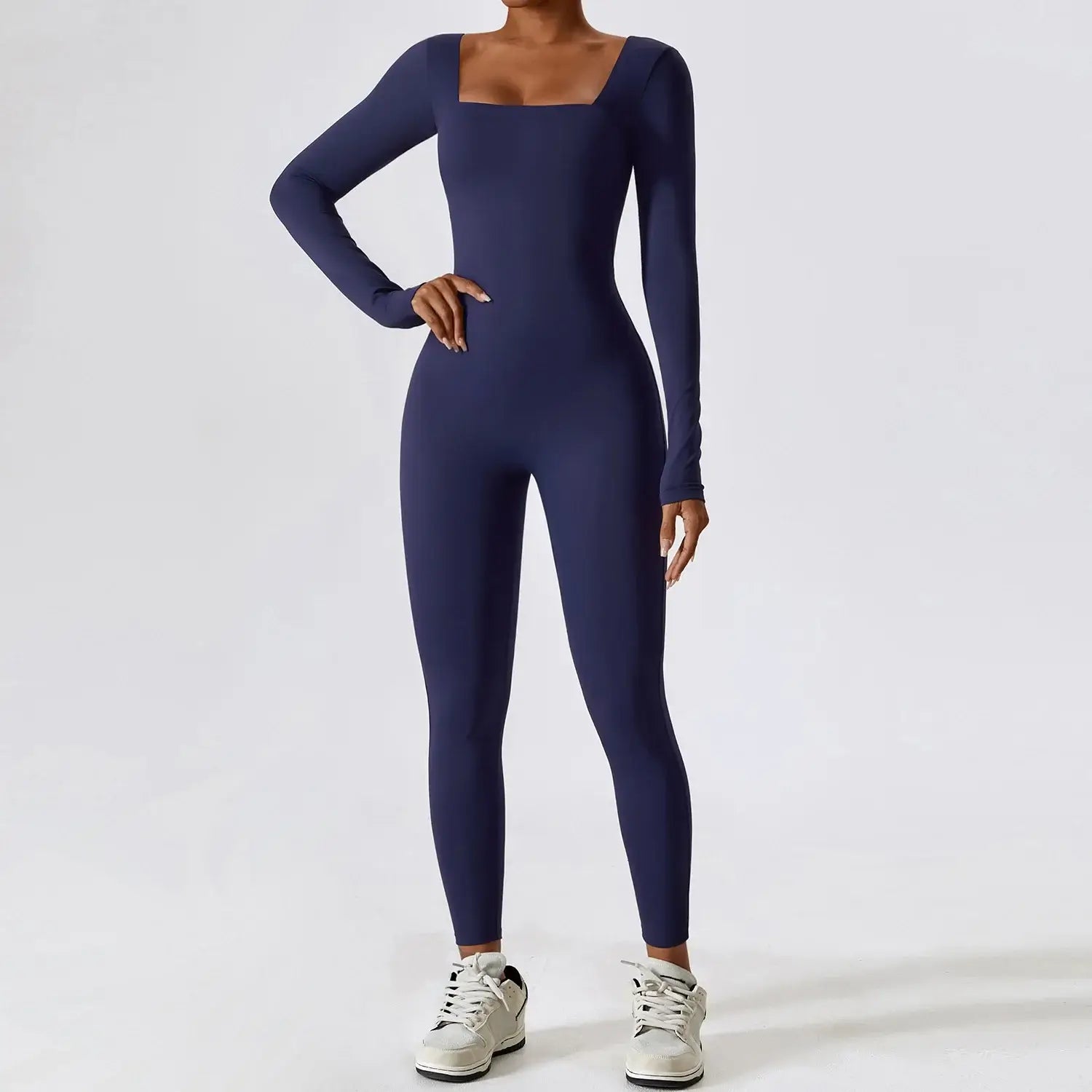 Jumpsuit Gym Workout Yoga Clothes Dance Fitness Long Sleeved One Piece