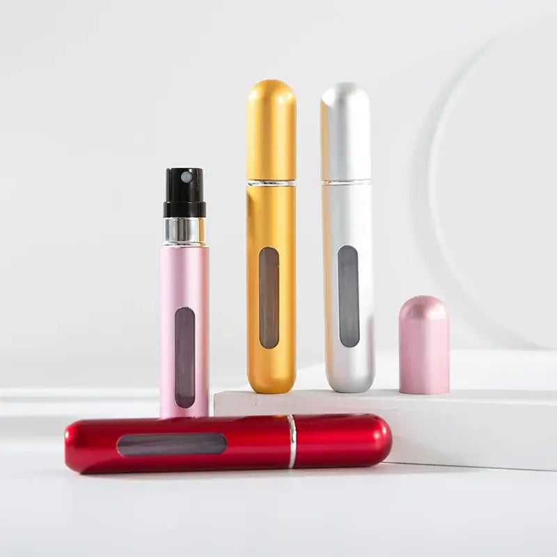 1/5Pcs 8/10ml Portable Mini Refillable Perfume Bottle With Spray Scent Pump Empty Cosmetic Containers Atomizer Bottle For Travel