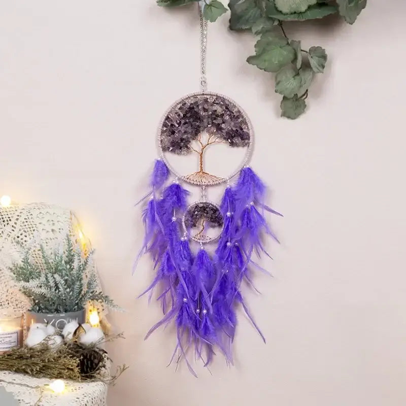 emerald green dream catcher wall hanging