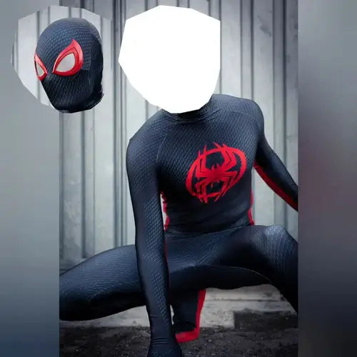 Newest Anime Spidercosplay Miles Morales COSPLAY Costume 3D Print Into
