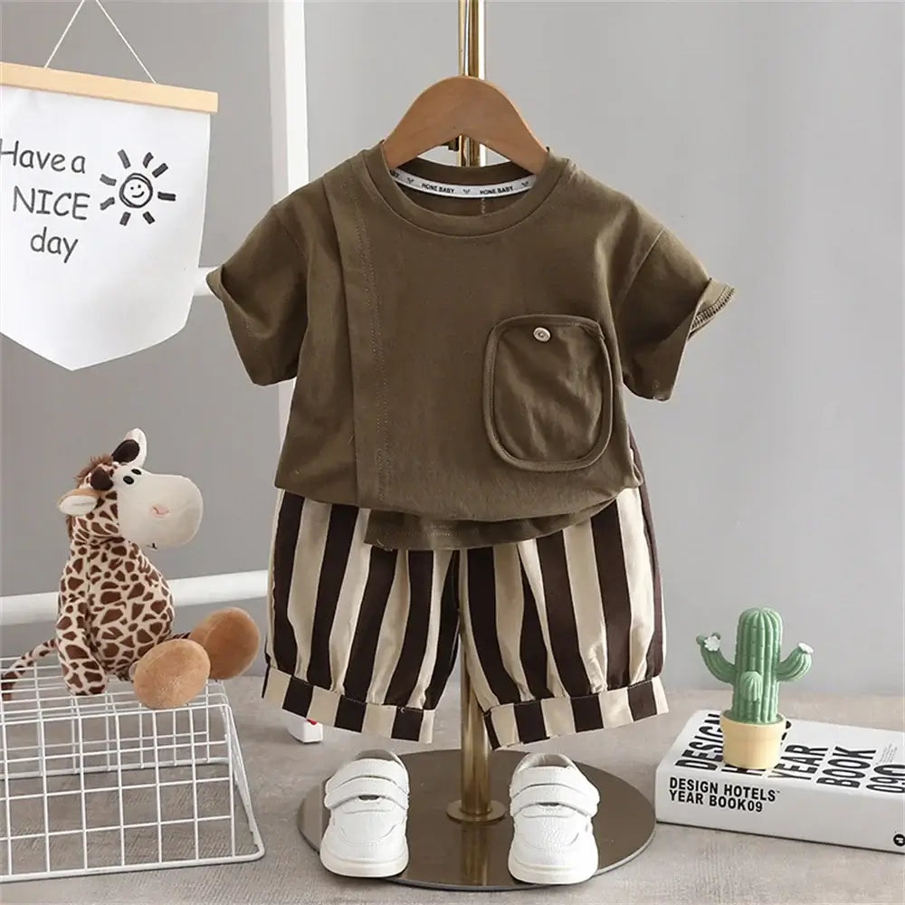 Summer Baby Boy Clothes Sets for Kids - T-shirt & Pants