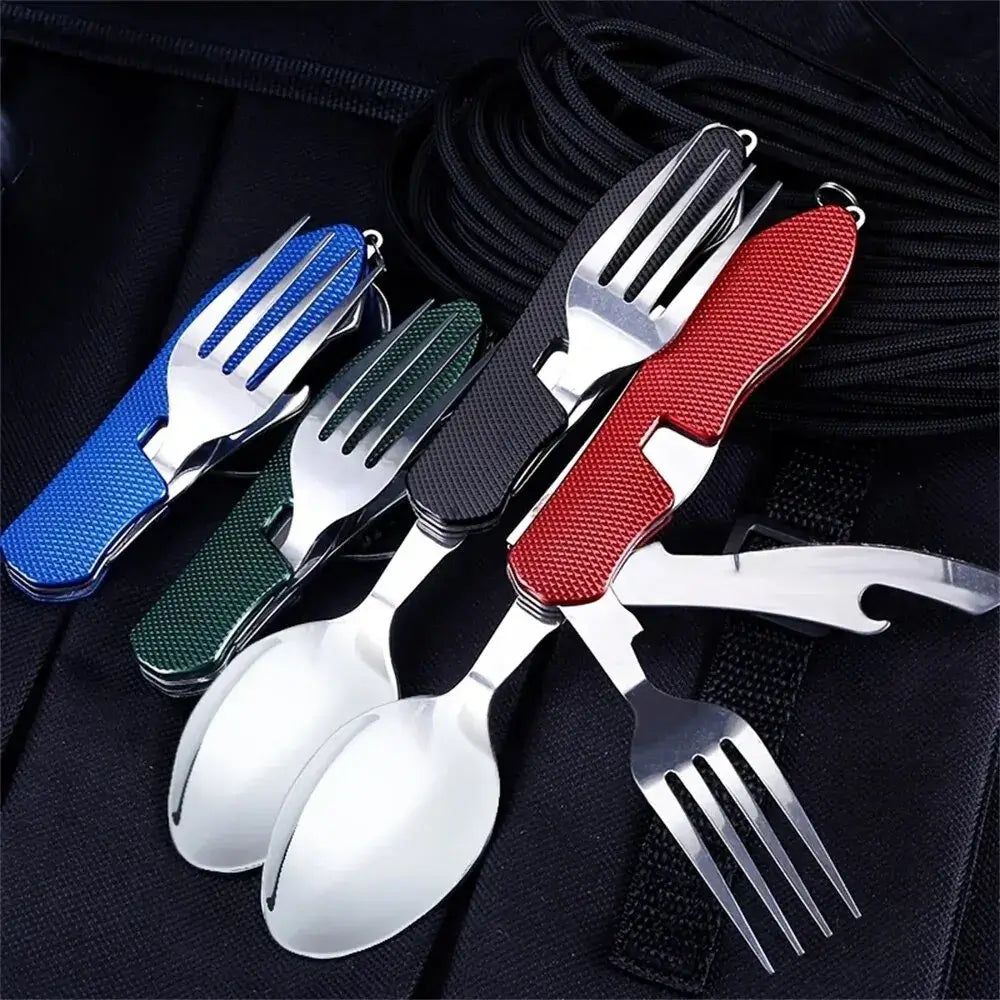 Foldable Camping Utensil Set - Compact & Durable