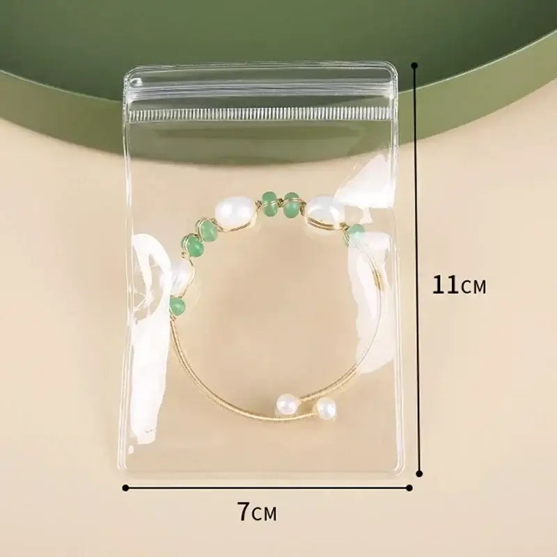 10/20/30/50pcs Jewelry Organizer Pouch Bags Transparent PVC Anti-Oxidation Earring Pendant Necklace Bracelet Storage Holder 2035