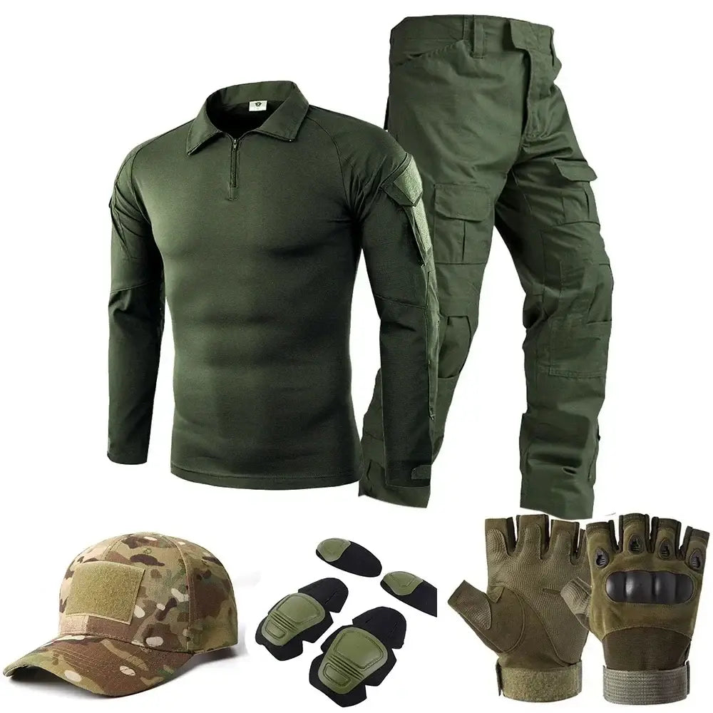 Tactical Uniform Suits Milit Outdoor Camouflage Suit Hunting Shirts Pants Fish Trainning Airsoft Paintball Clothes Sets
