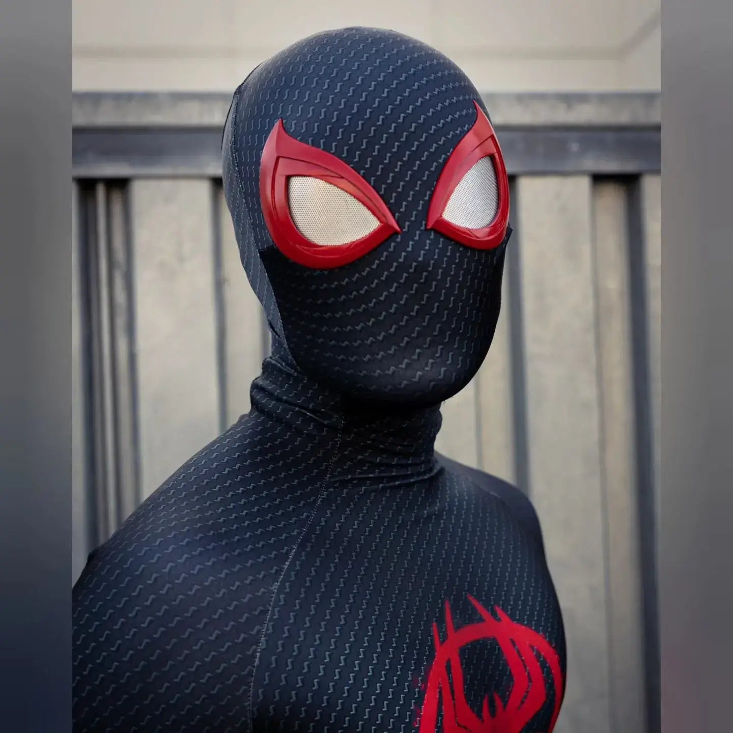Newest Anime Spidercosplay Miles Morales COSPLAY Costume 3D Print Into
