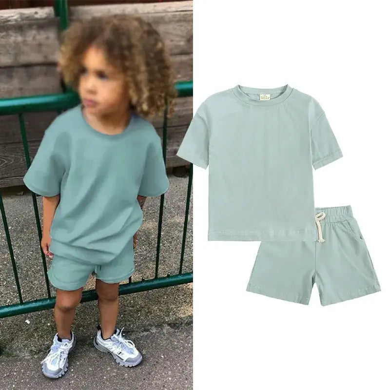 Summer Tracksuit Set for Kids - 0-6Y Sports Wear