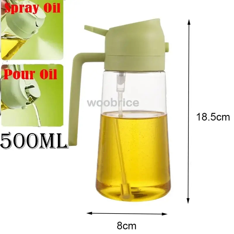 Olive Oil Spray Bottle for Oil Bottle Pouring for Cooking Oil Spices Camping Dispenser with Automatic Lid Spice Shaker