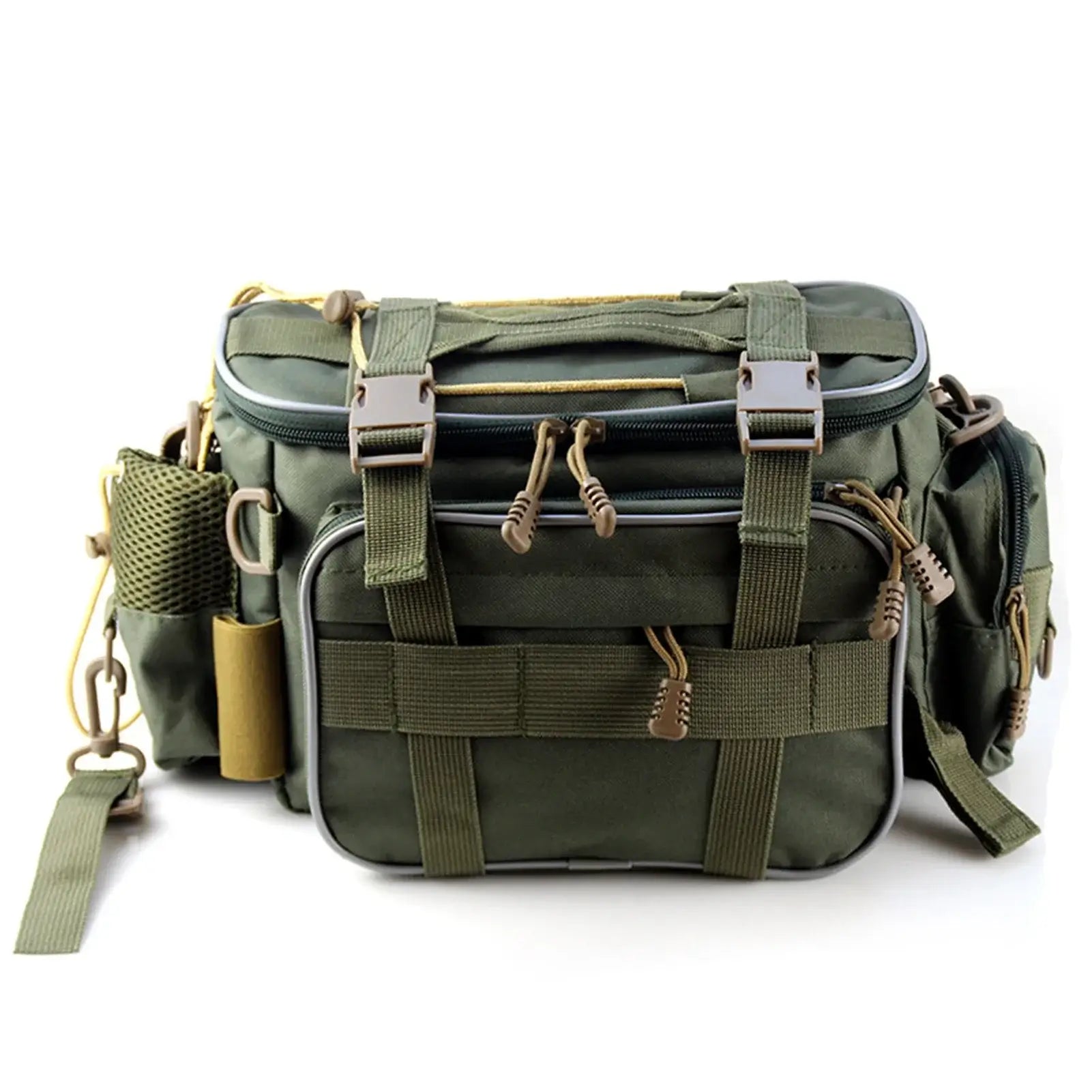 Fishing Tackle Bag Fishing Gear Storage Bag Organizer Waist Bag Messenger Bag Handbag Fishing Gear Bag Fishing Accessories